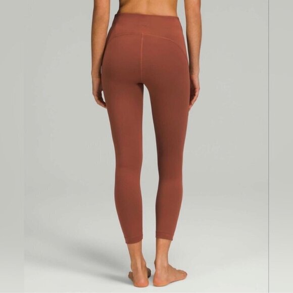 Lululemon 25" InStill High Rise Athletic Leggings Tight Ancient Copper Size 10 - Picture 3 of 9